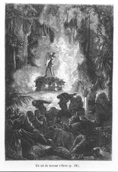 Un grito de terror se escuchó, ilustración de 